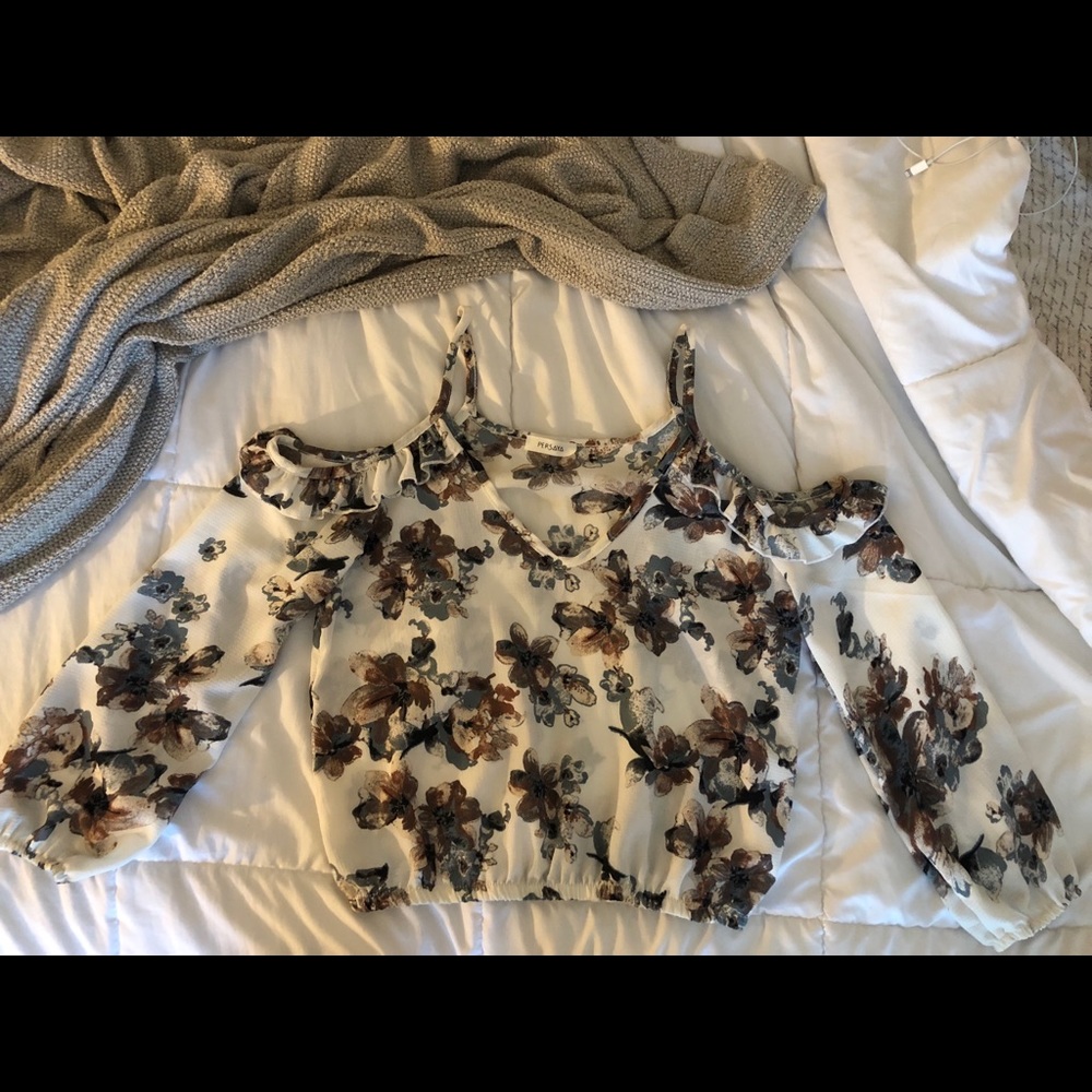 Floral Off The Shoulder Top